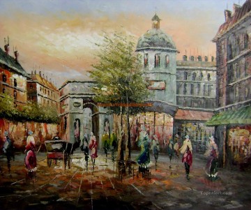 st015B 印象派パリの風景 Oil Paintings
